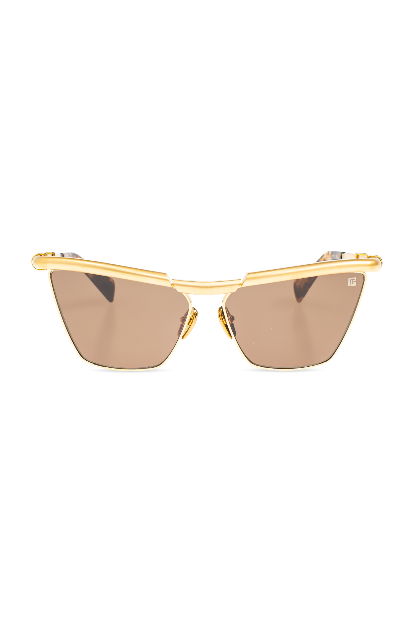 BALMAIN ムッシュ ラウントフレム サンクラス BPS153A530 0 Authentic Balmain Sunglasses MONSIEUR BPS 153A Gold Black